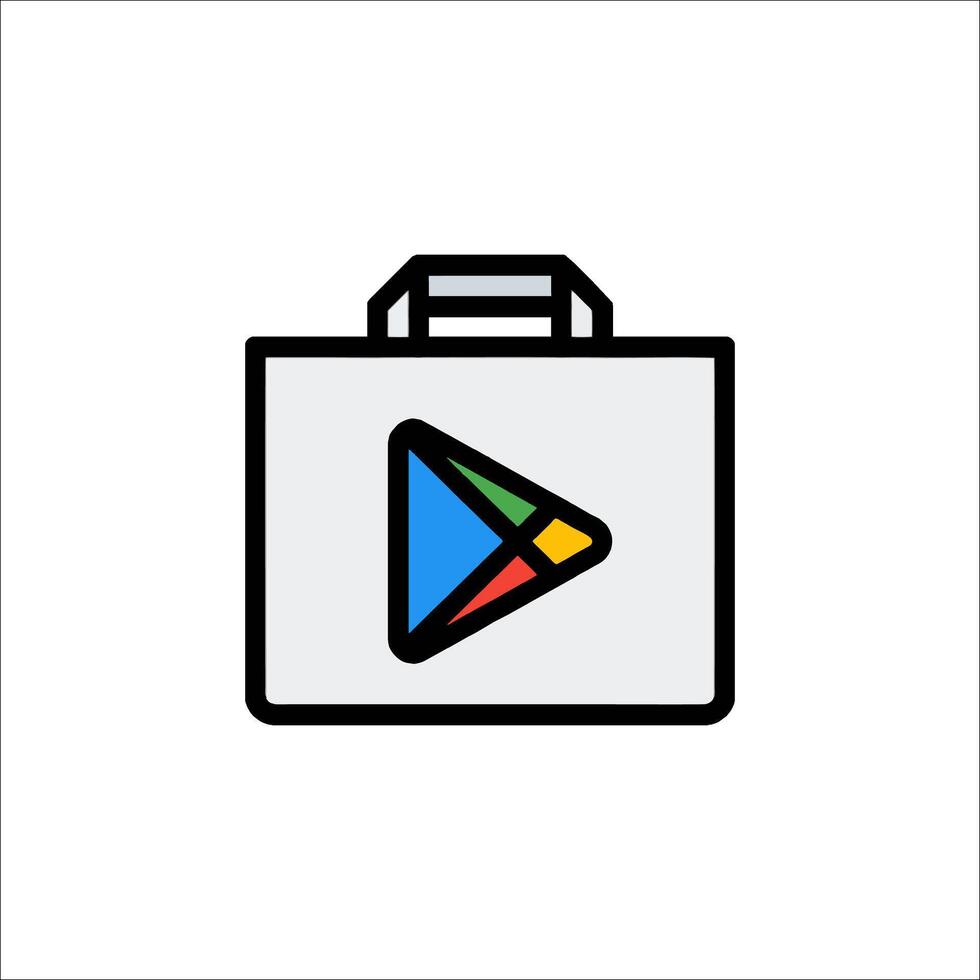 Google play store icon vector