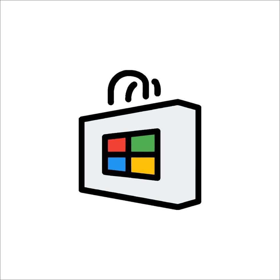 Microsoft store logo vector