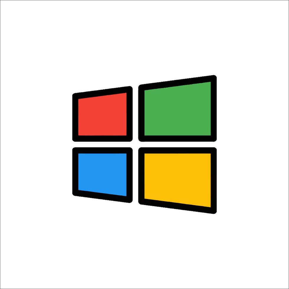 Microsoft windows 10 logo vector