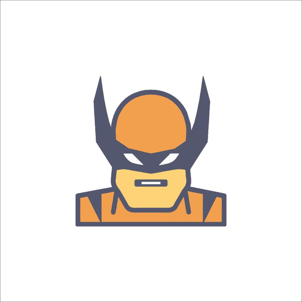 A wolverine icon on a white background vector