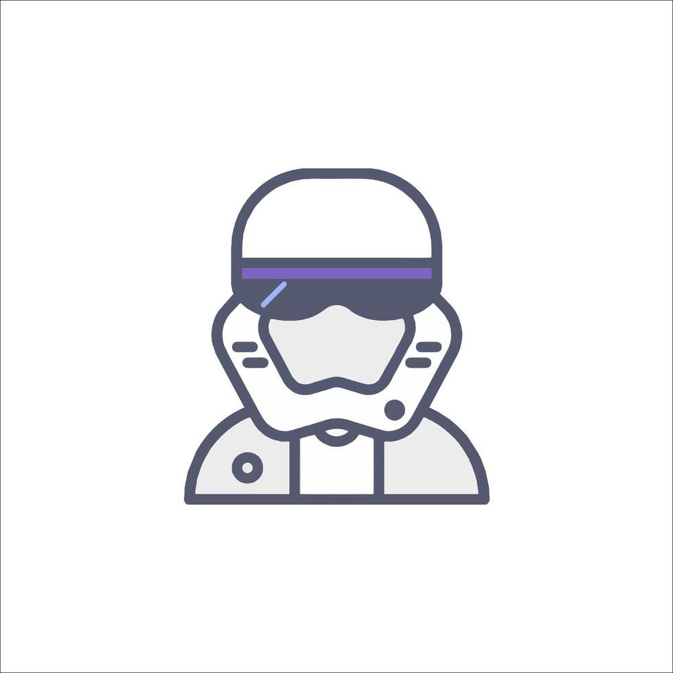 Star wars stormtrooper icon vector
