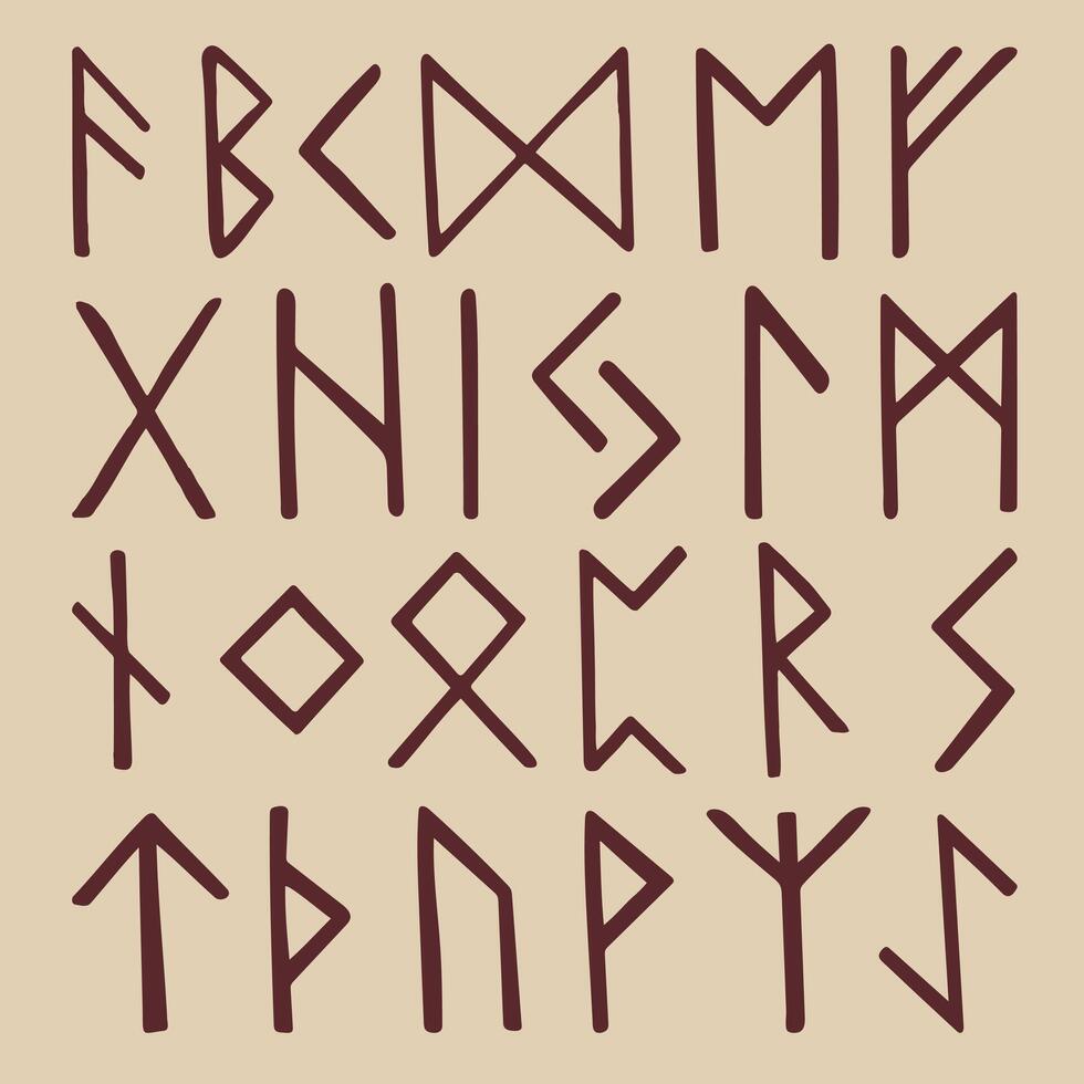 doodle Runes symbol vector