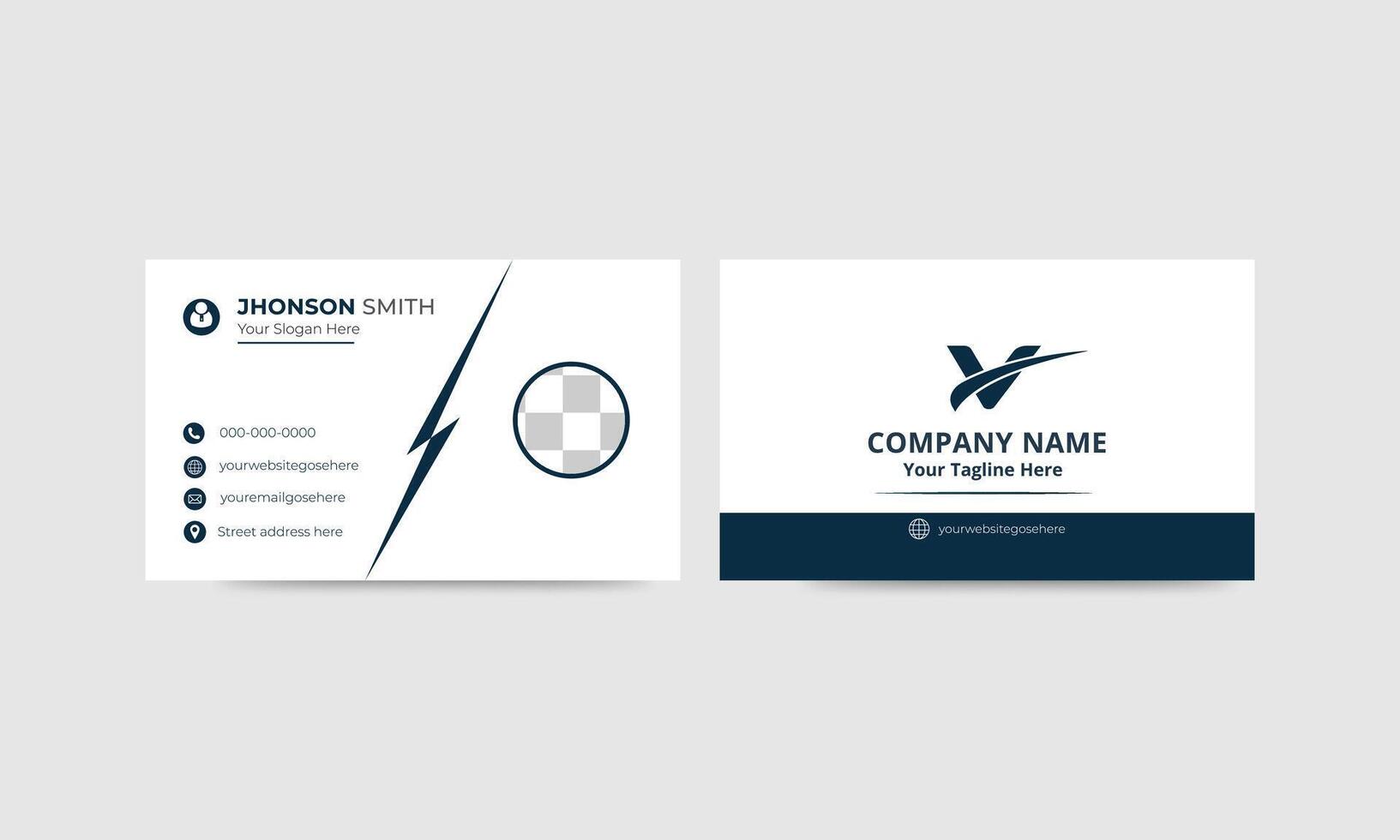 Creative business card design vector