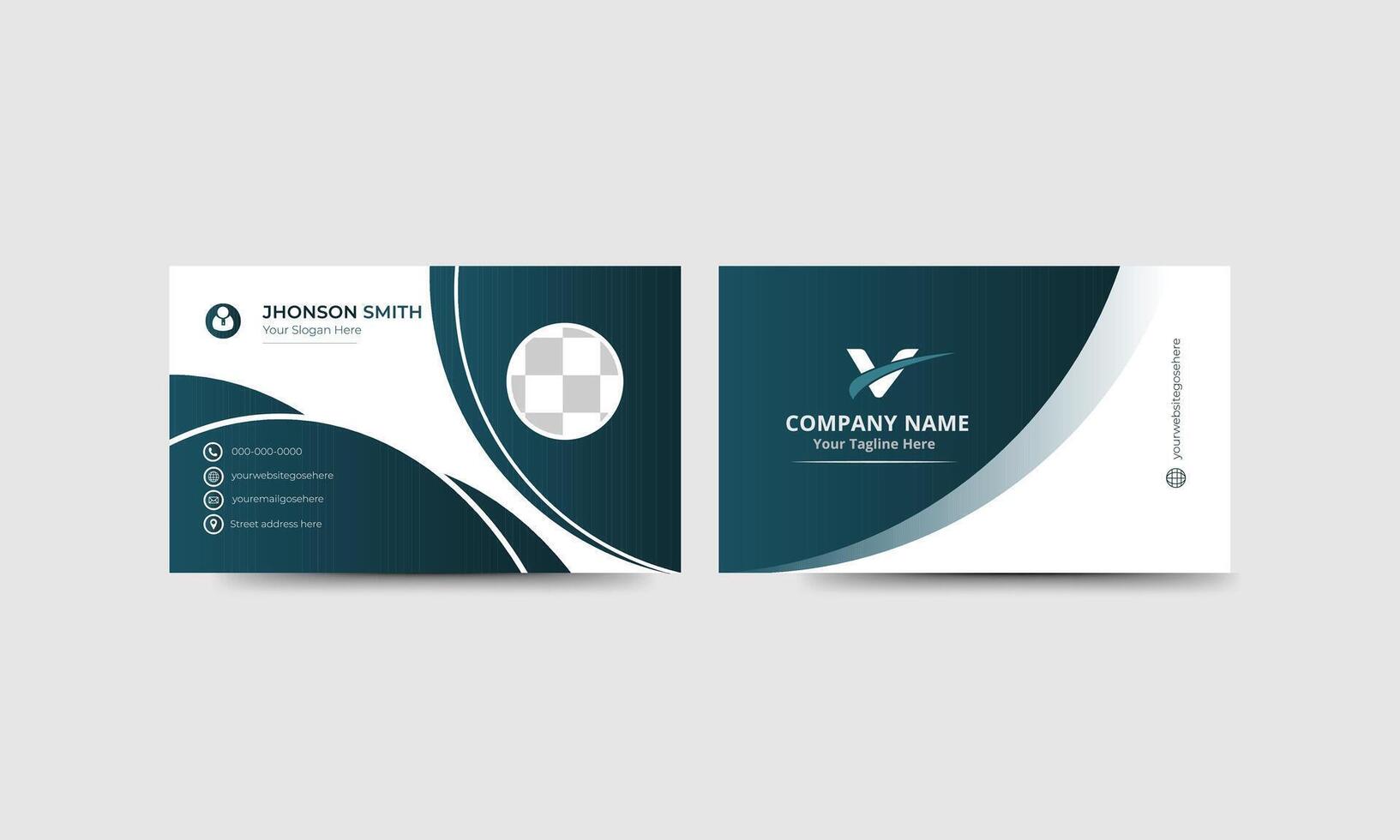 New modern business card design template vector