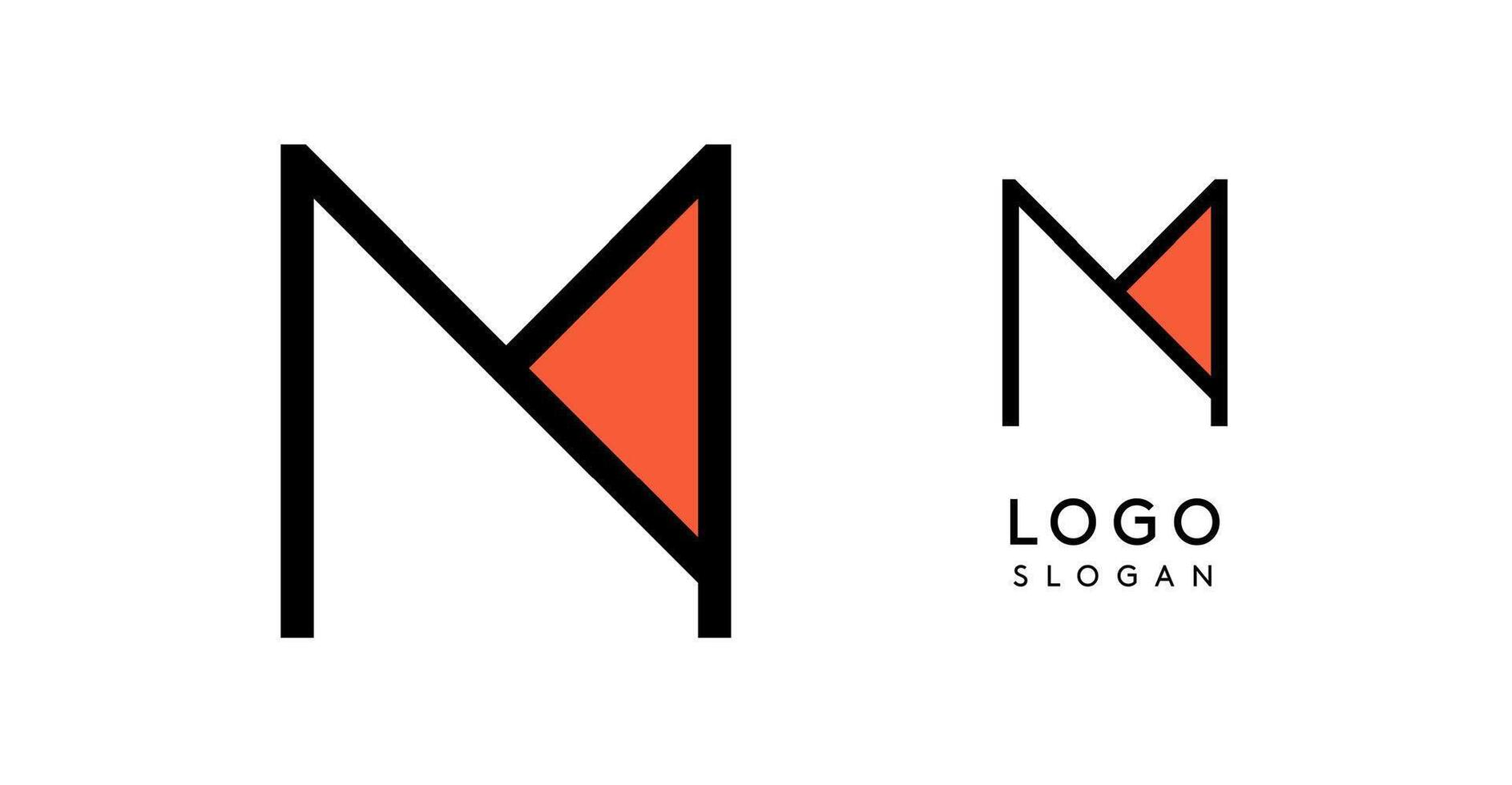 Geometric minimal letter M. Sleek tech logo for innovative branding, real estate, archetecture studio, digital finance, kid toys logo, creative brand. illustration vector