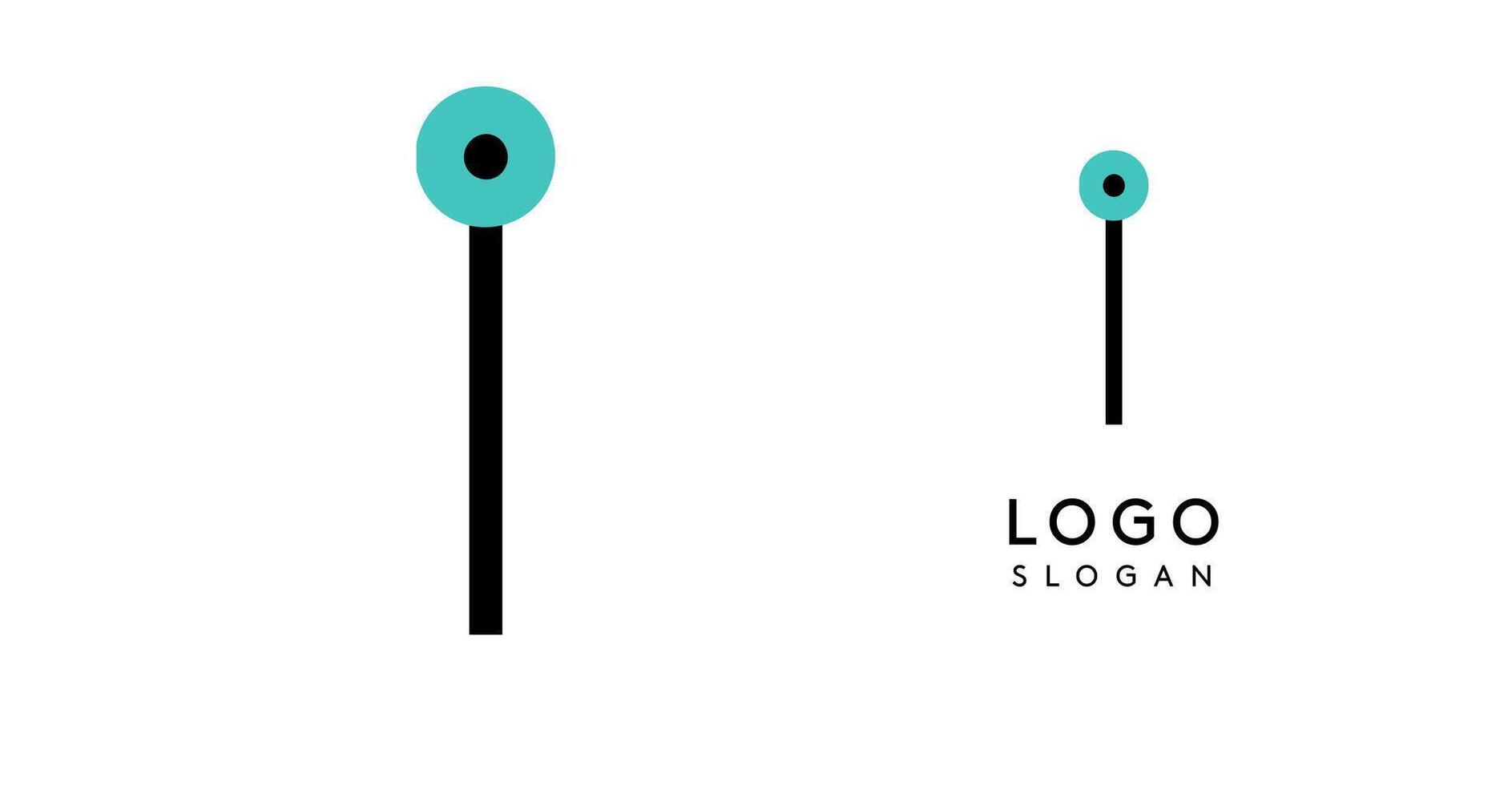 Geometric minimal letter I. Match icon. Sleek tech logo for innovative branding, real estate, archetecture studio, digital finance, kid toys logo, creative brand. illustration vector