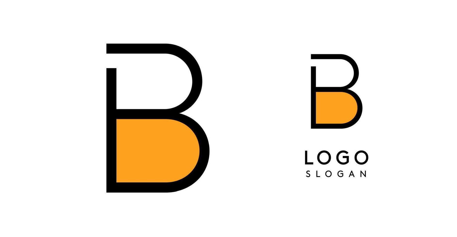 Geometric minimal letter B. Sleek tech logo for innovative branding, real estate, archetecture studio, digital finance, kid toys logo, creative brand. illustration vector