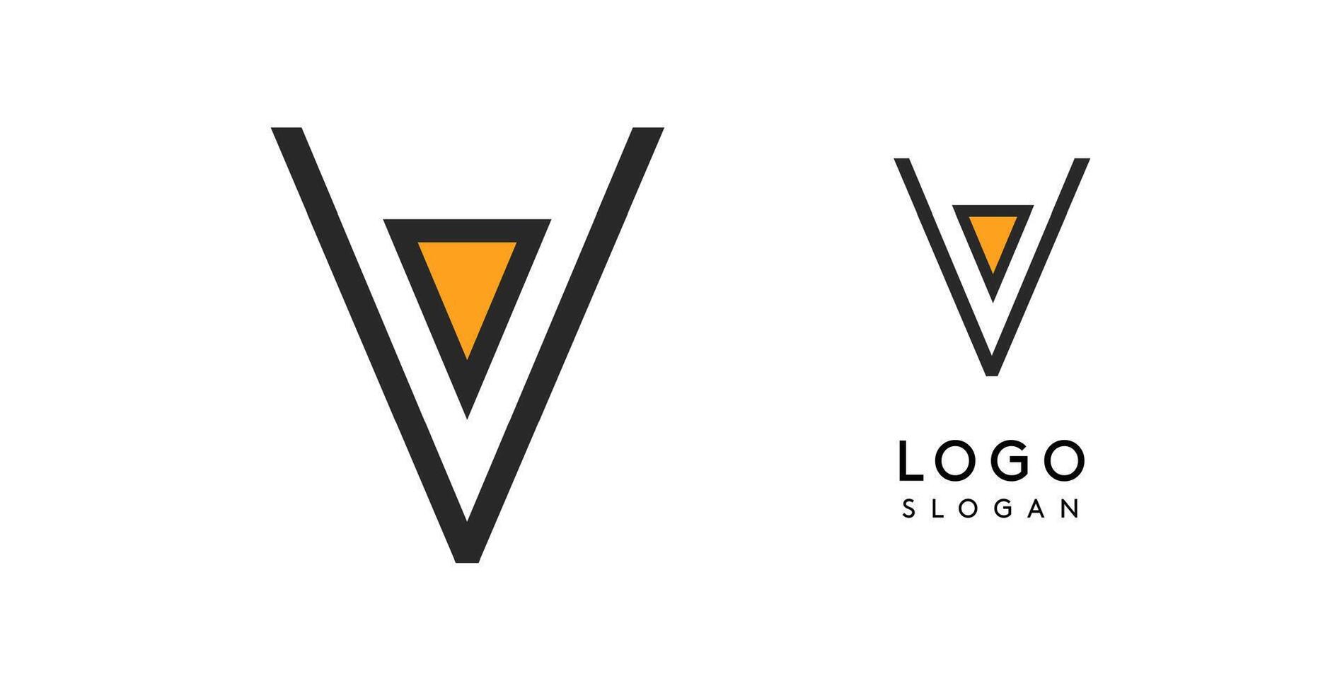 Geometric minimal letter V. Sleek tech logo for innovative branding, real estate, archetecture studio, digital finance, kid toys logo, creative brand. illustration vector