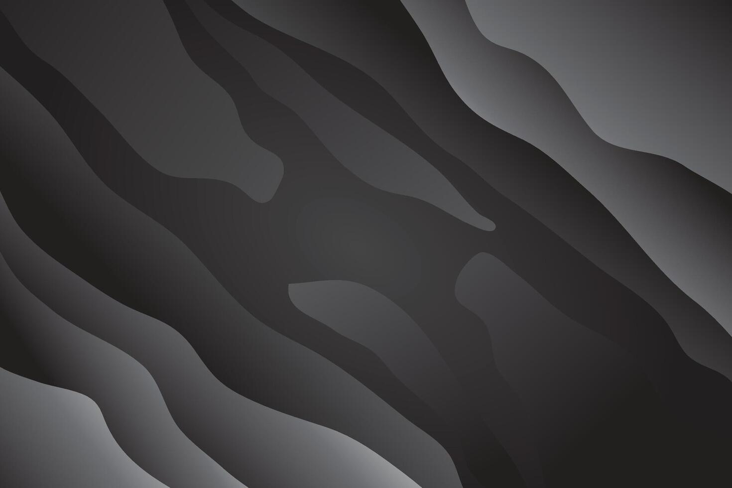 Abstract dark wave black color gradient background. Modern minimalistic and geometric design template. vector