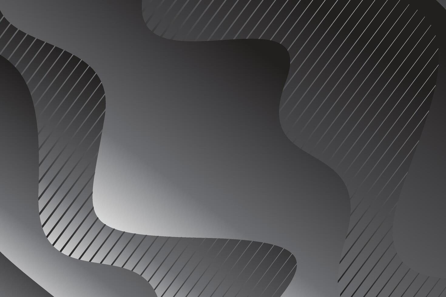 flow dark black color gradient background. Modern minimalistic and geometric design template. vector