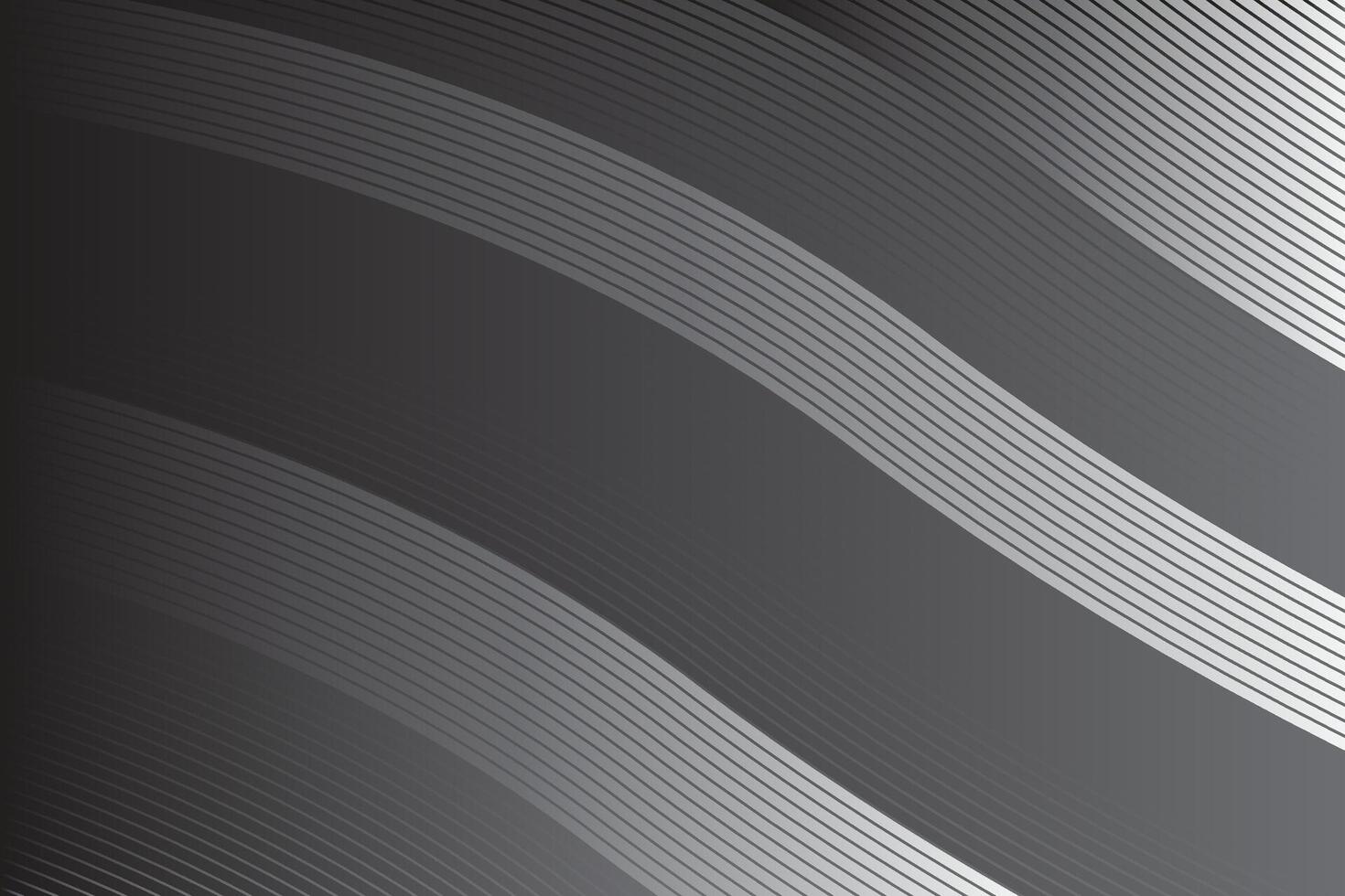 wavy black color gradient background. Modern minimalistic and geometric design template. vector