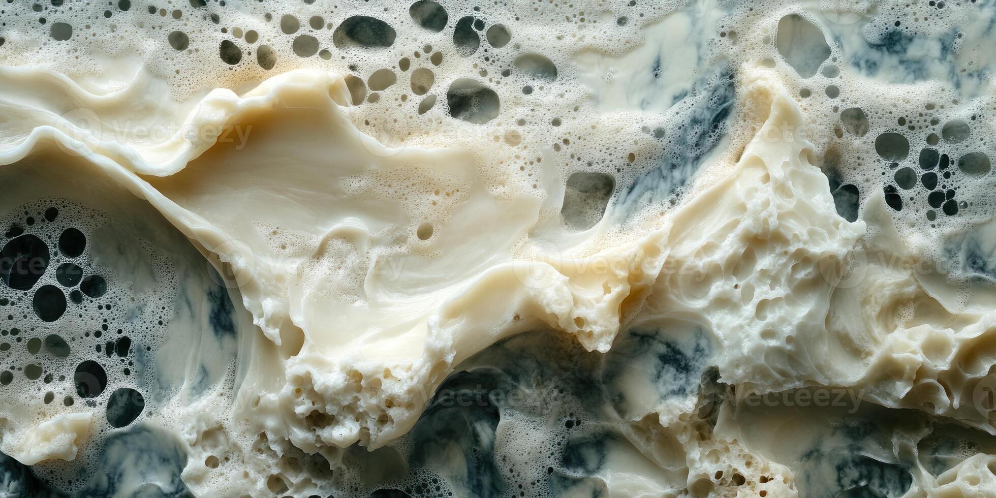Abstract White and Gray Marble Texture with Bubble Pattern photo