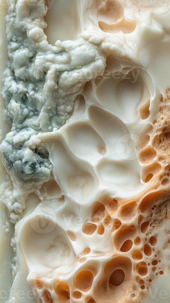Close-up of a Multicolored Geode with Intricate Patterns and Textured Surfaces photo
