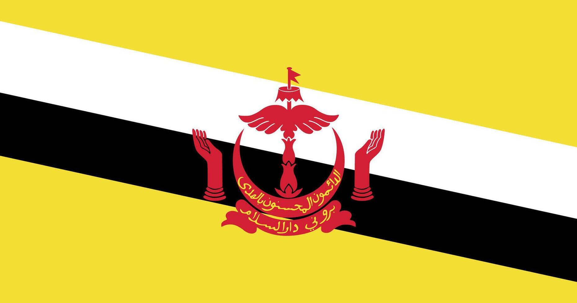 Brunei Flag Illustration vector