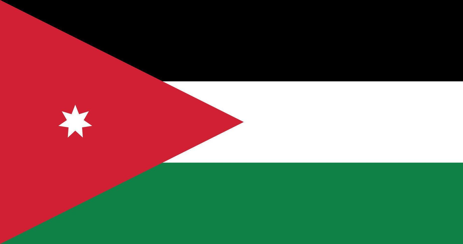 Jordan Flag Illustration vector