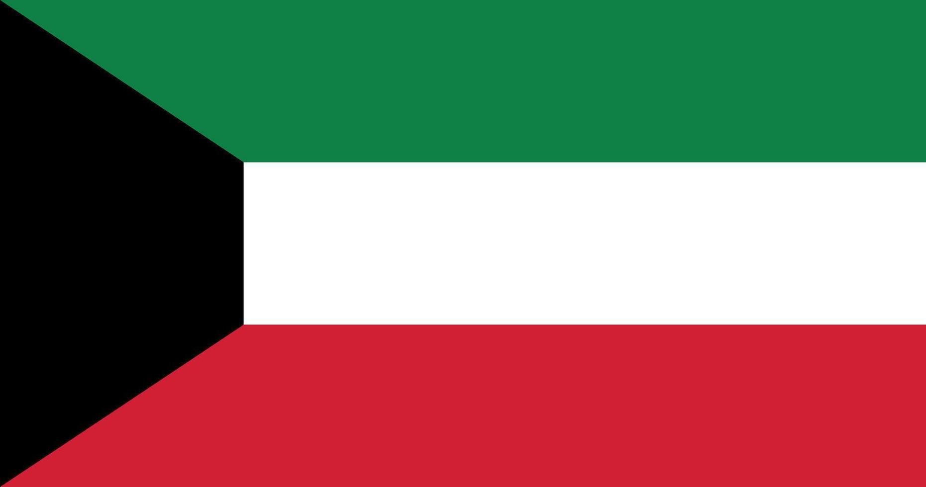 Kuwait Flag Illustration vector