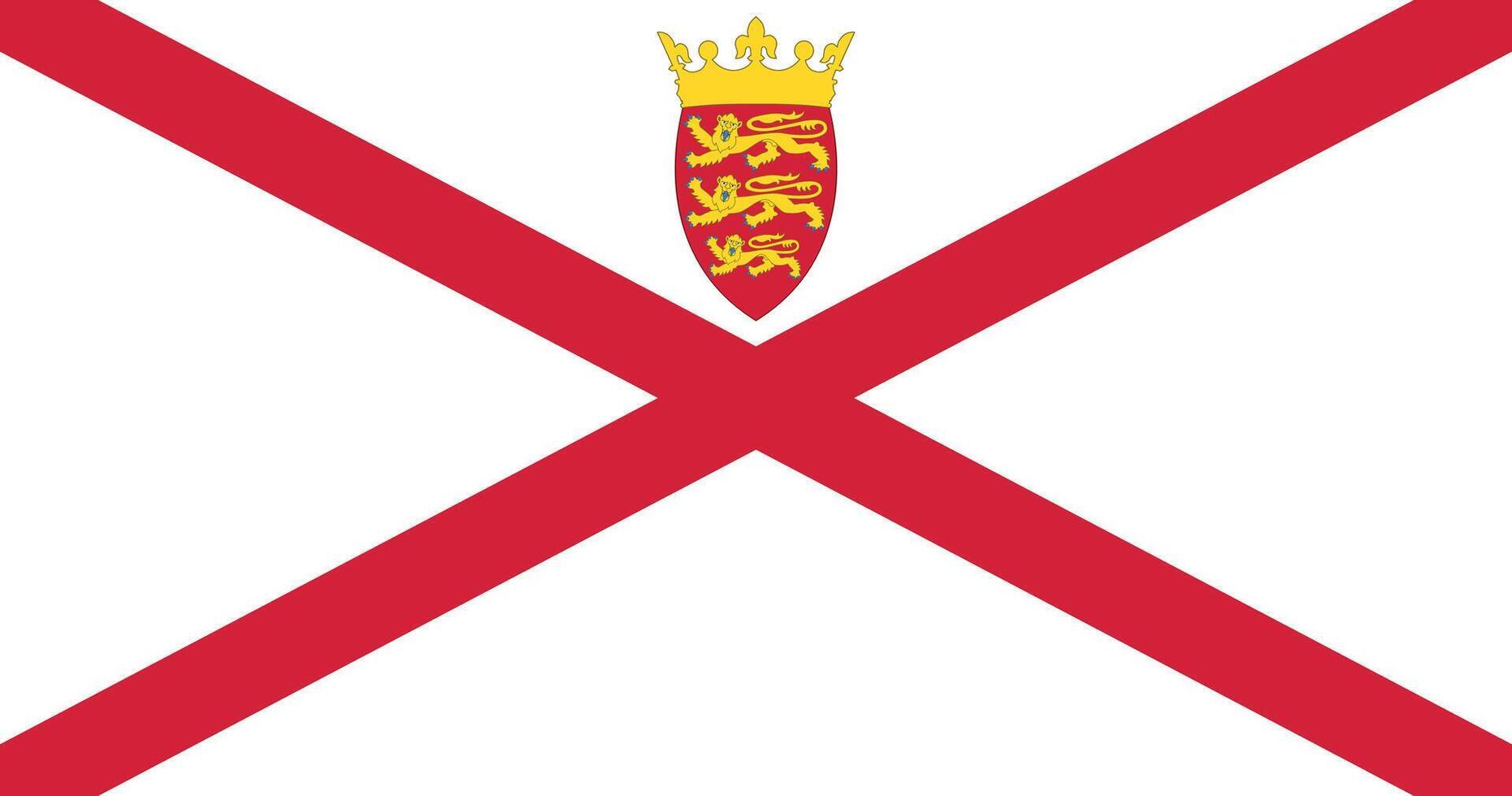 Jersey Flag Illustration vector