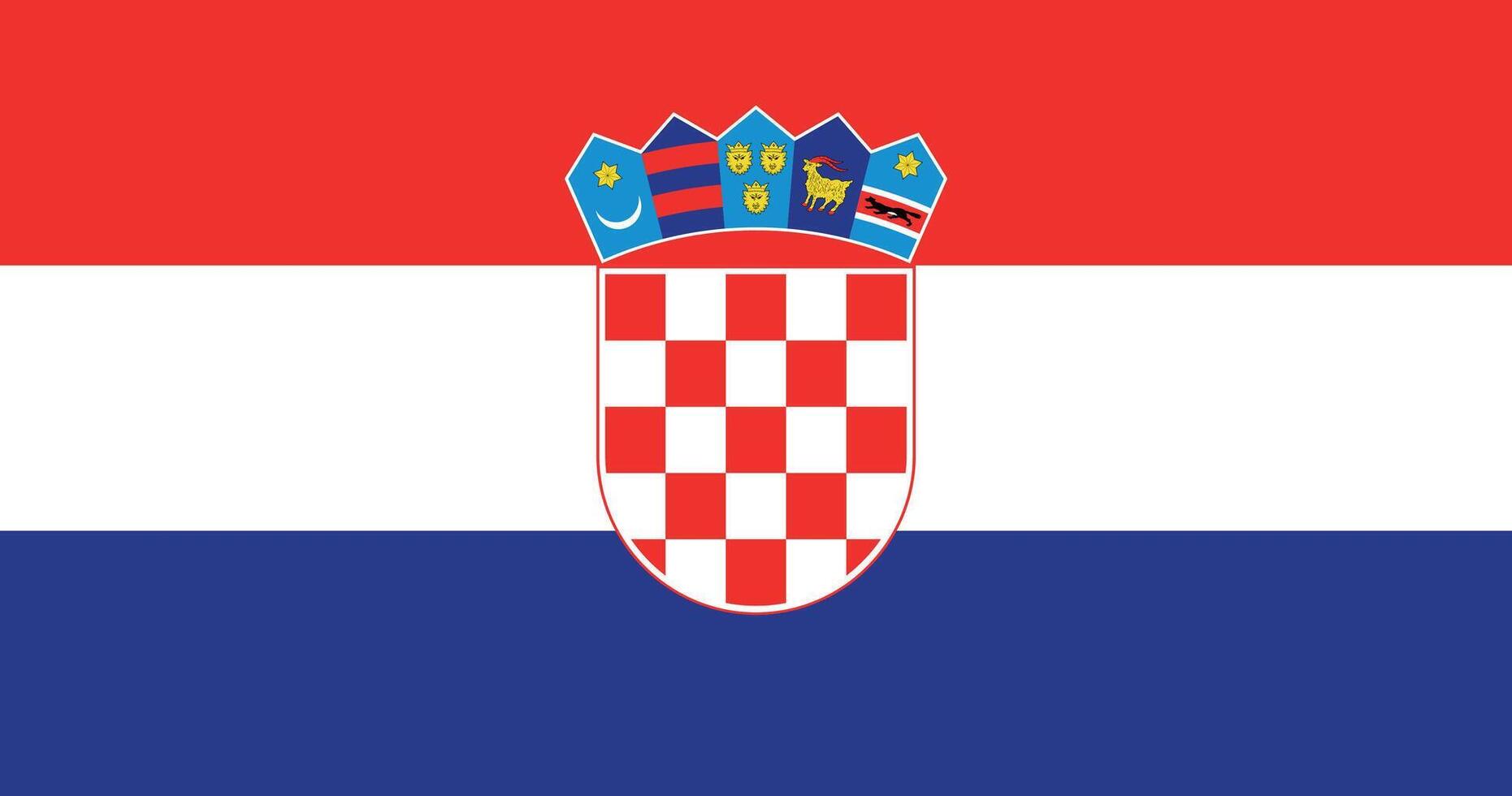 Croatia Flag Illustration vector