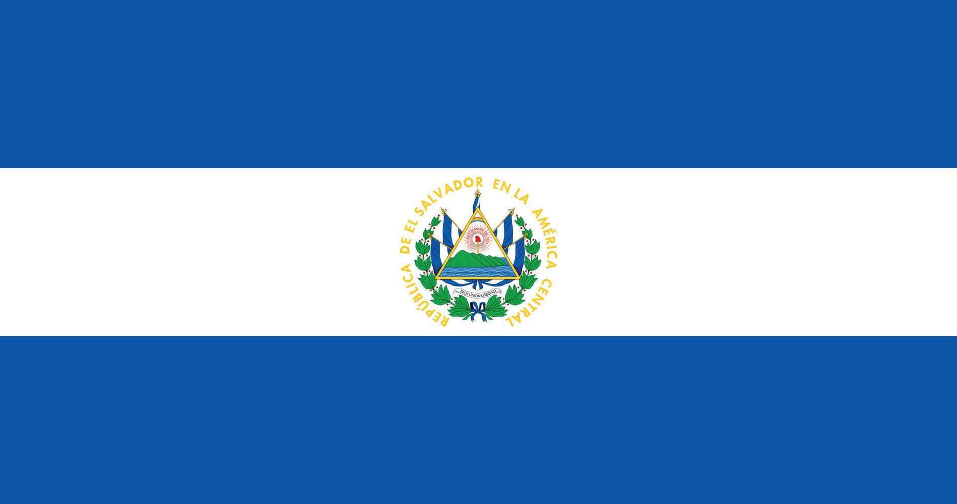 El Salvador Flag Illustration vector