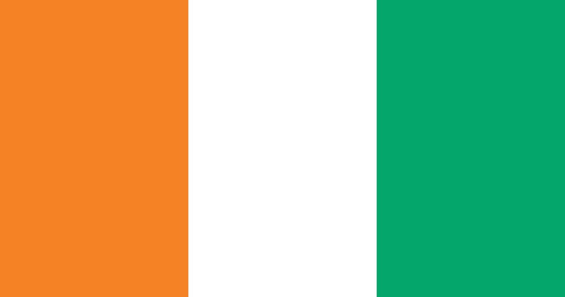 Ivory Coast Flag Illustration vector