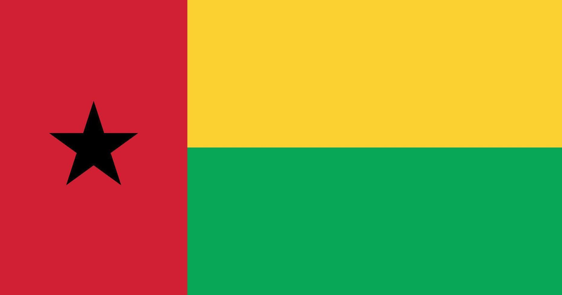 Guinea Bissau Flag Illustration vector