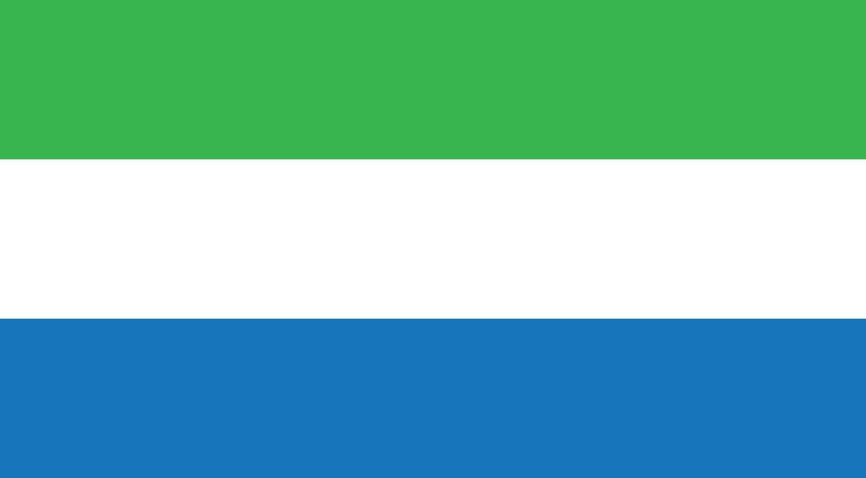 Sierra Leone Flag Illustration vector