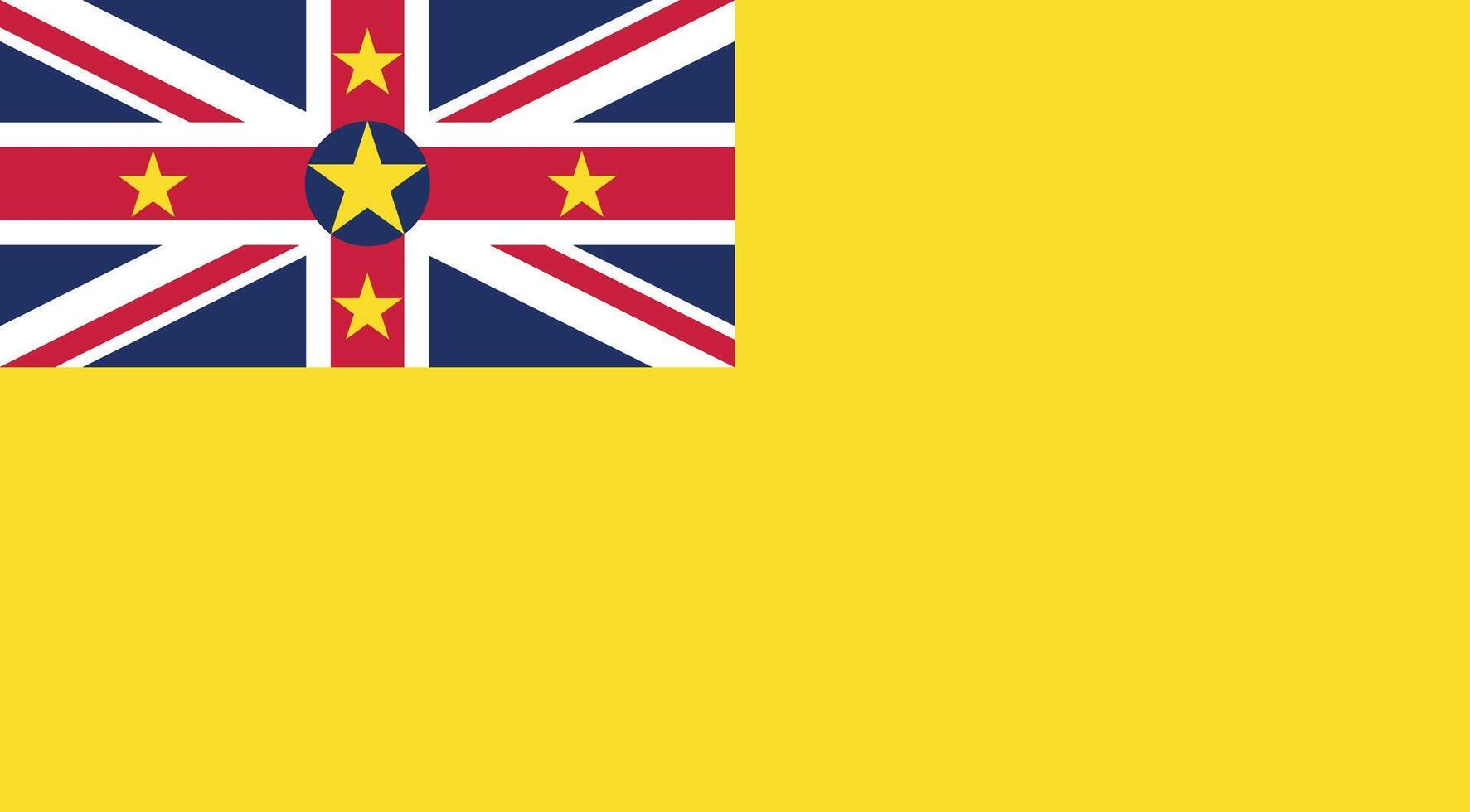 Niue Flag Illustration vector
