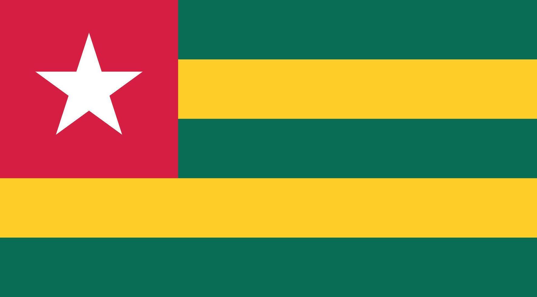 Togo Flag Illustration vector
