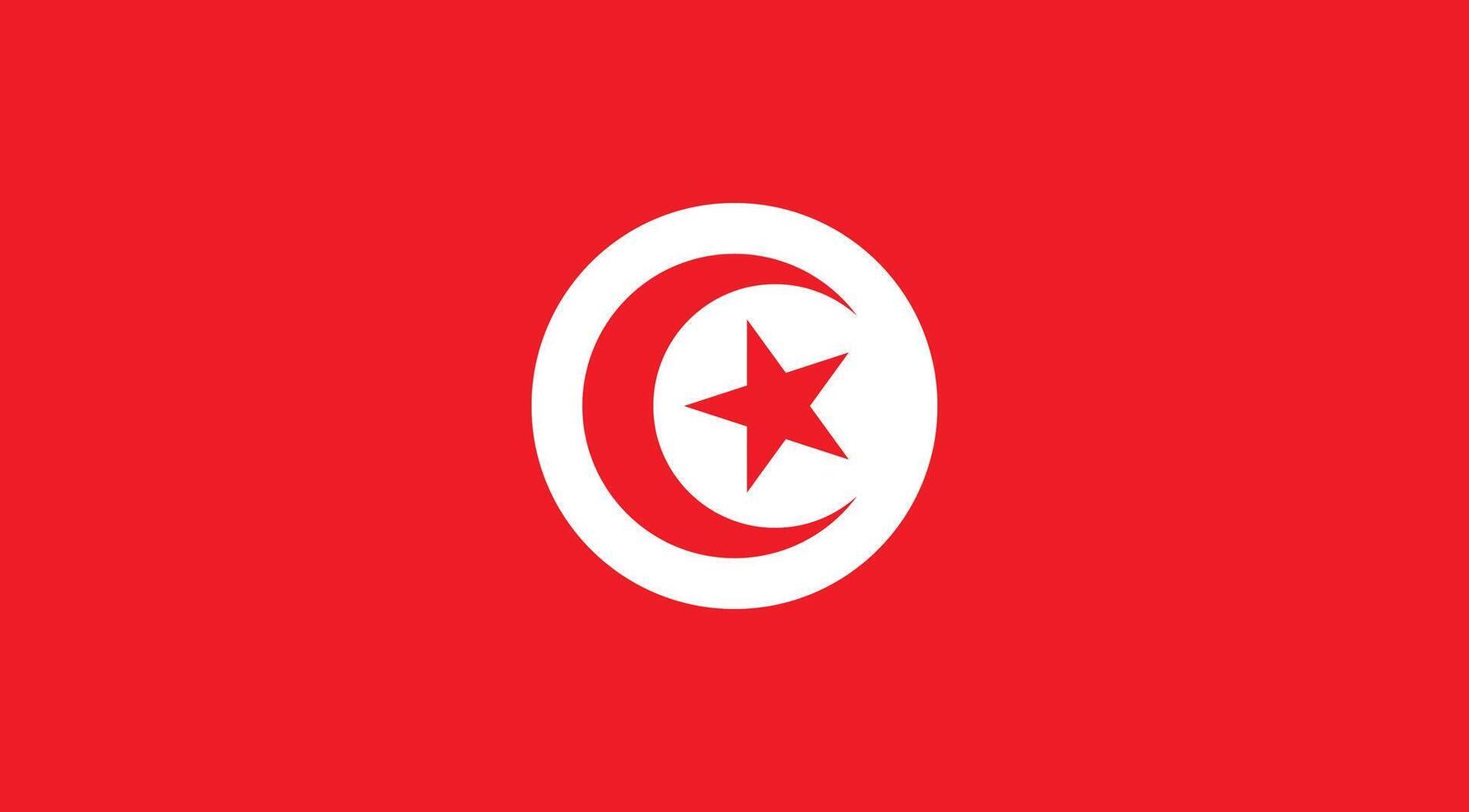 Tunisia Flag Illustration vector