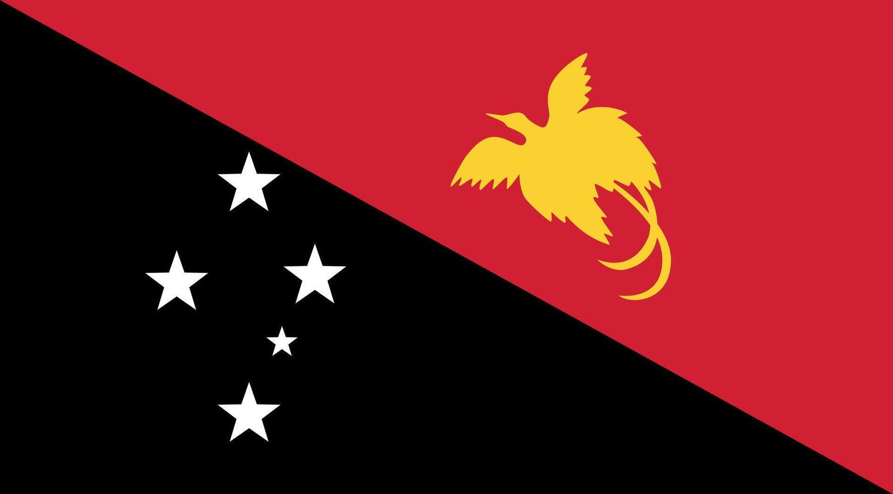 Papua New Guinea Flag Illustration vector