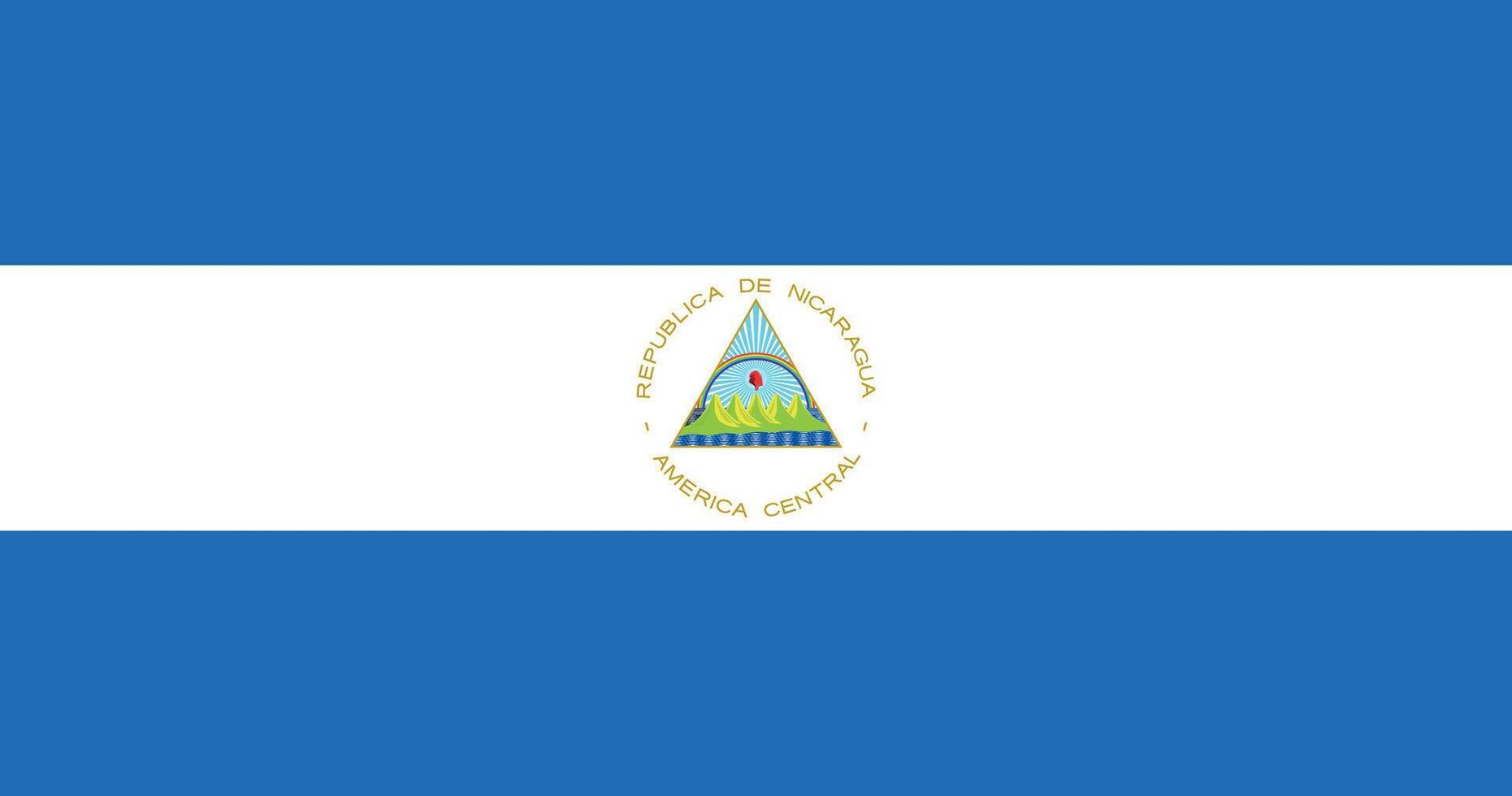 Nicaragua Flag Illustration vector