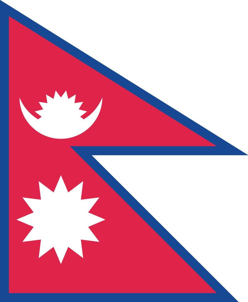 Nepal Flag Illustration vector