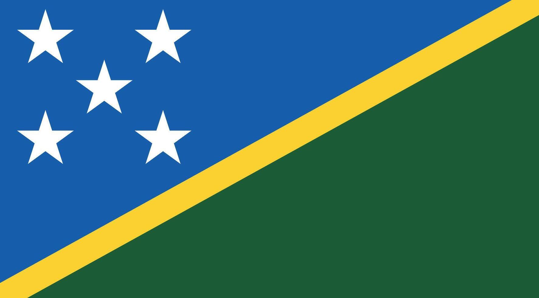 Solomon Islands Flag Illustration vector