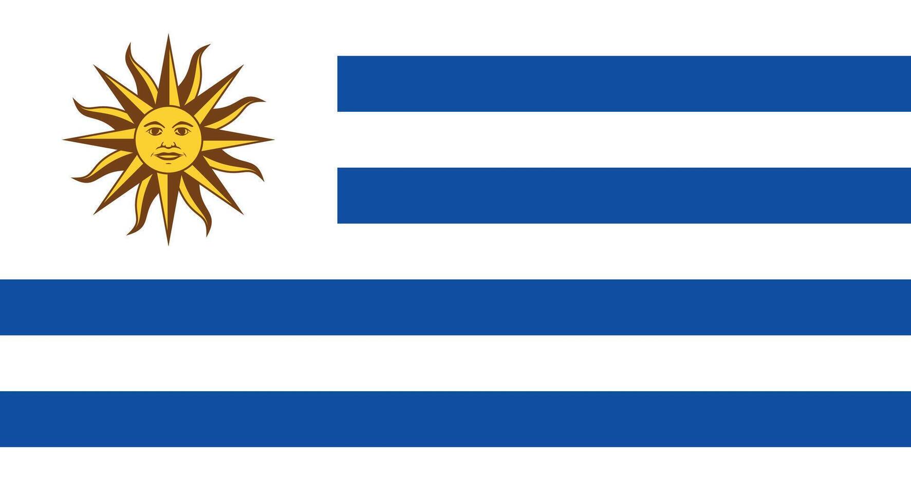 Uruguay Flag Illustration vector