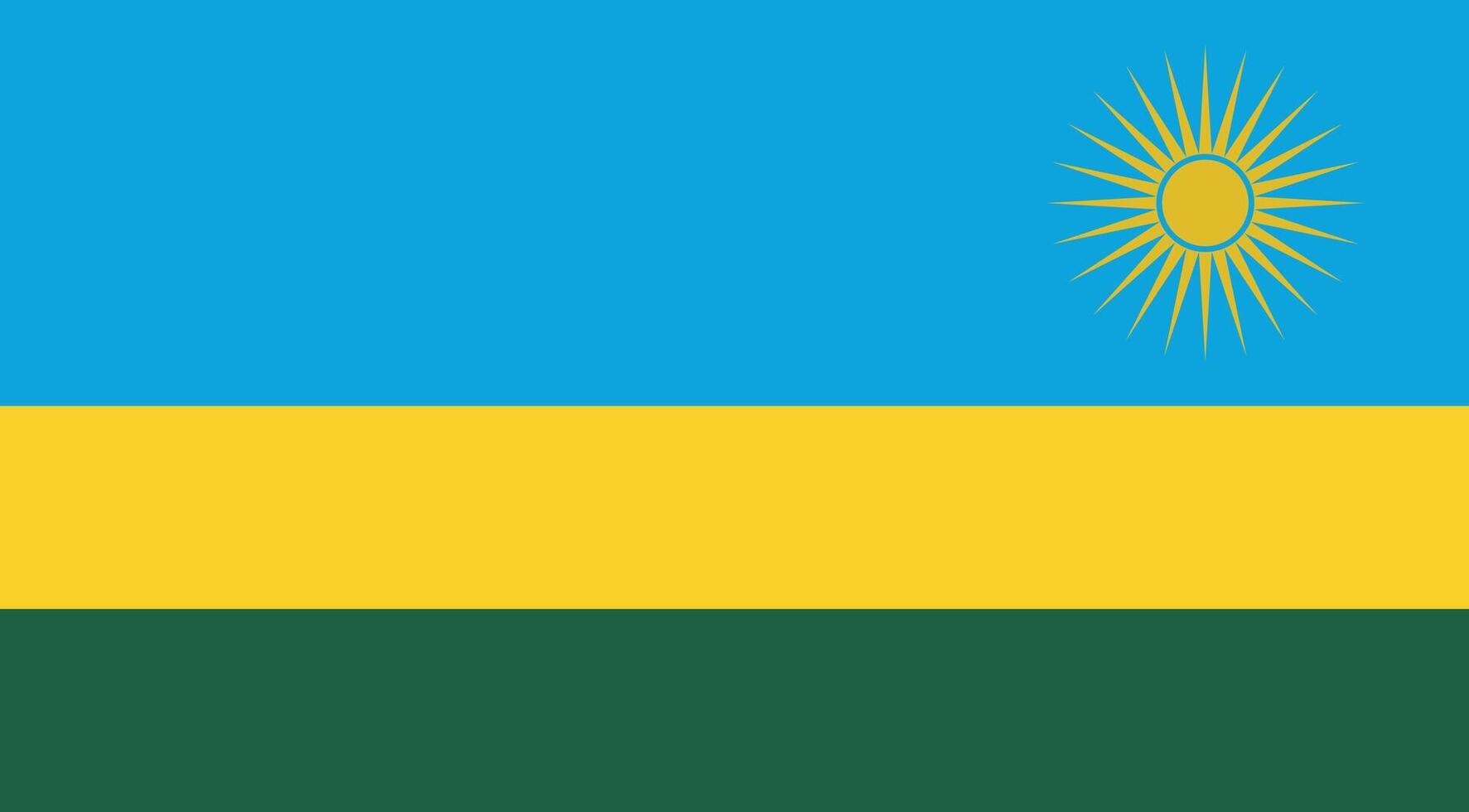 Rwanda Flag Illustration vector