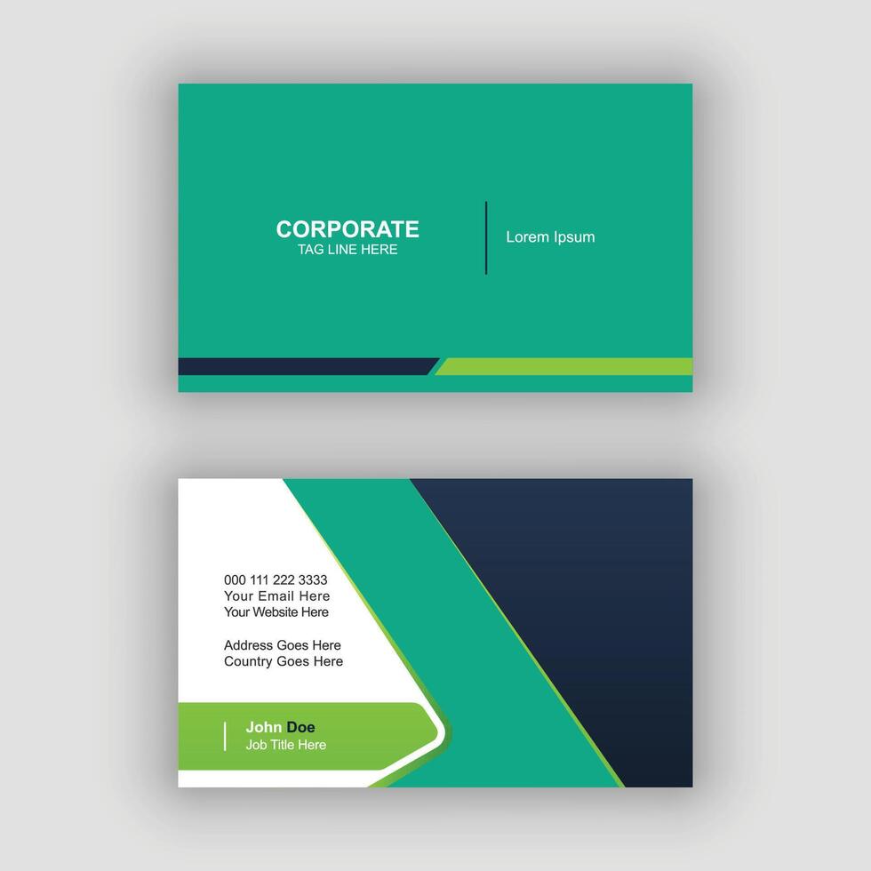 Flat Abstract Real Estate Business Card Template vector