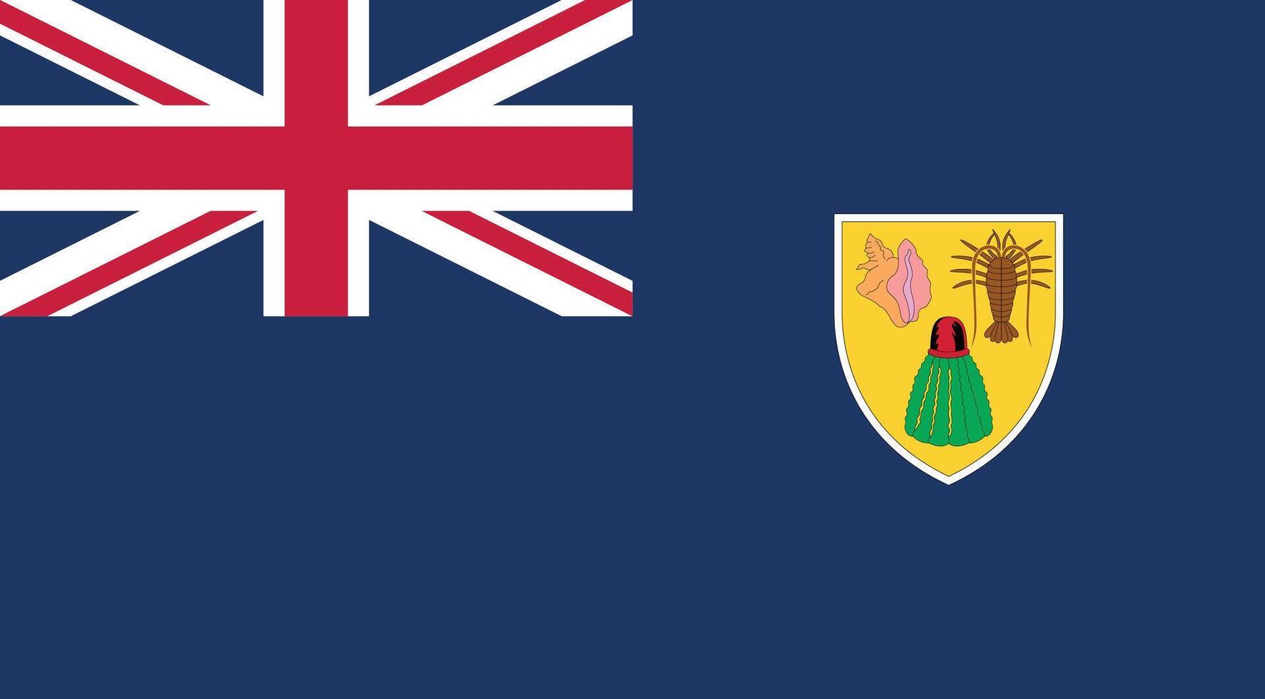 Turks And Caicos Islands Flag Illustration vector