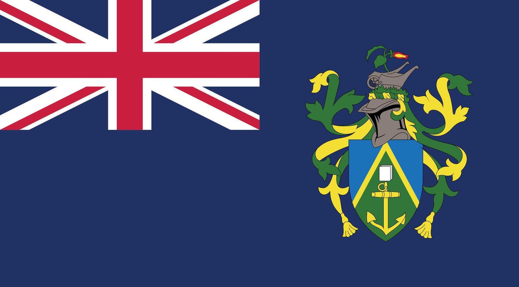Pitcairn Islands Flag Illustration vector