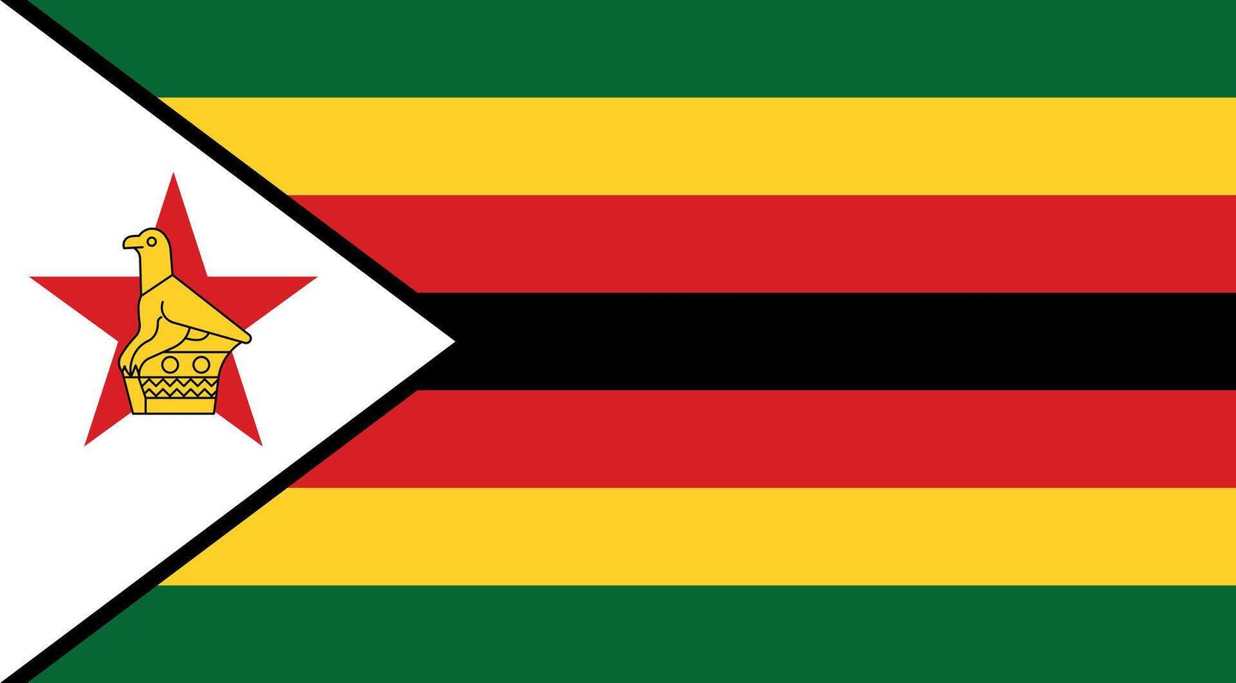 Zimbabwe Flag Illustration vector