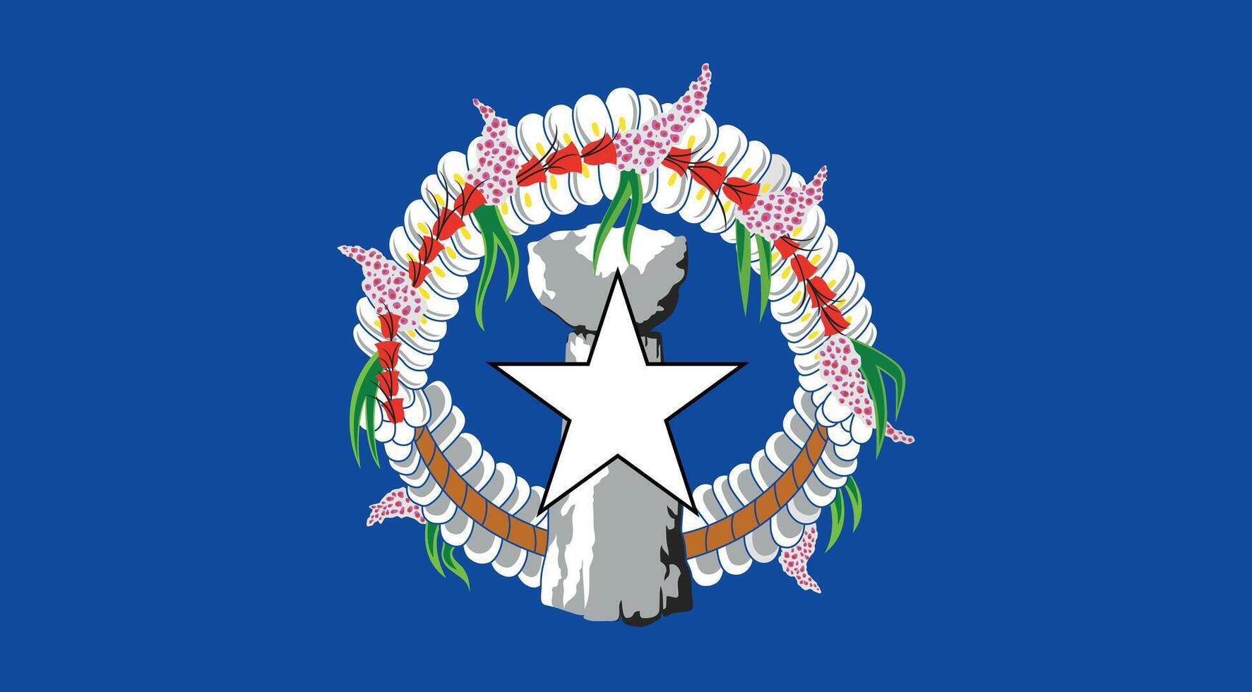 Northern Mariana Islands Flag Illustration vector