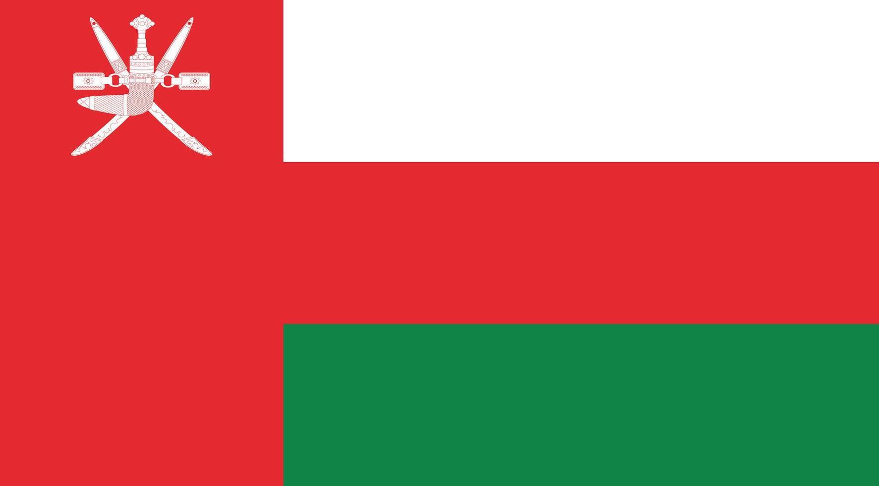 Oman Flag Illustration vector