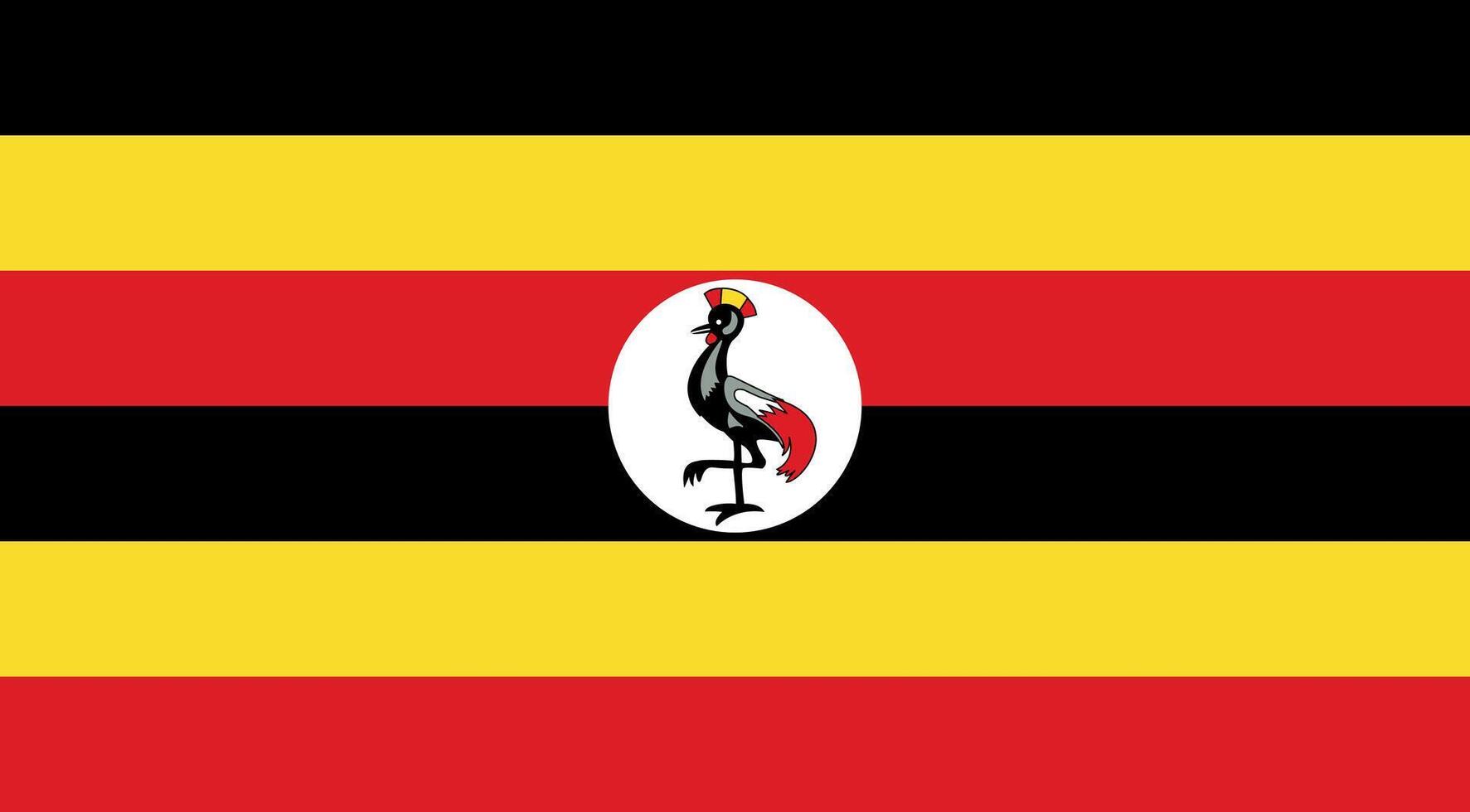 Uganda Flag Illustration vector