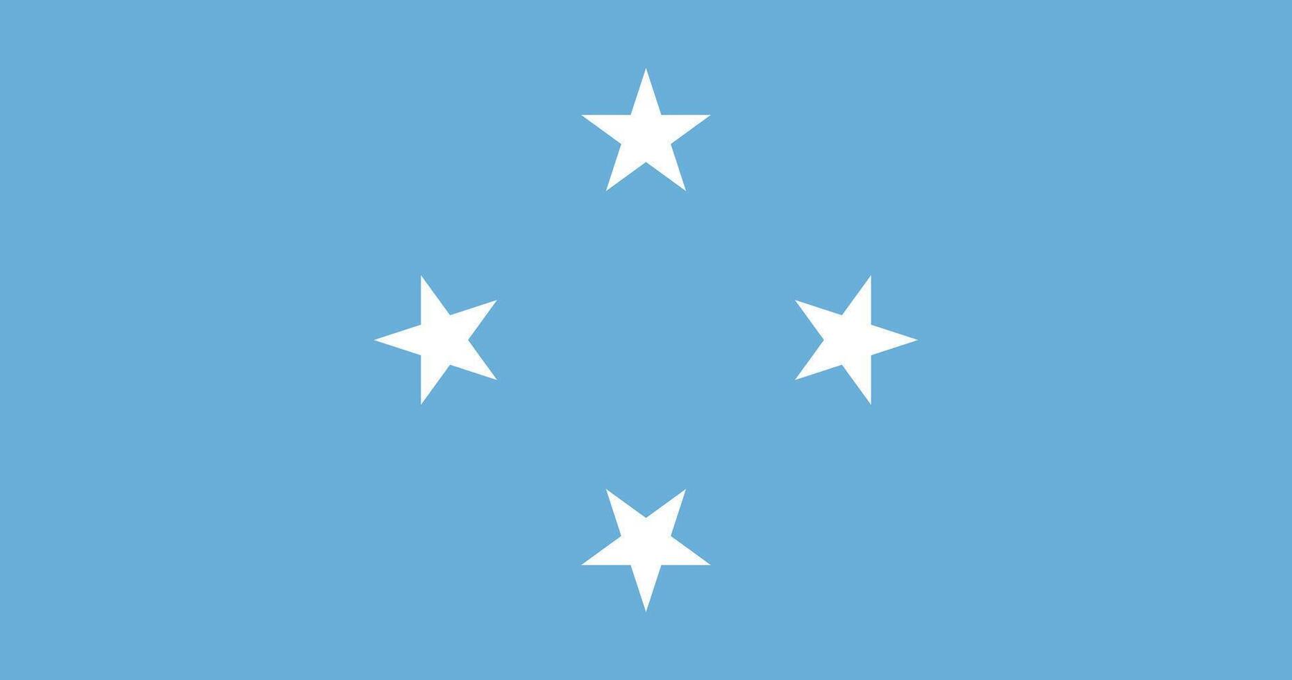 Micronesia Flag Illustration vector