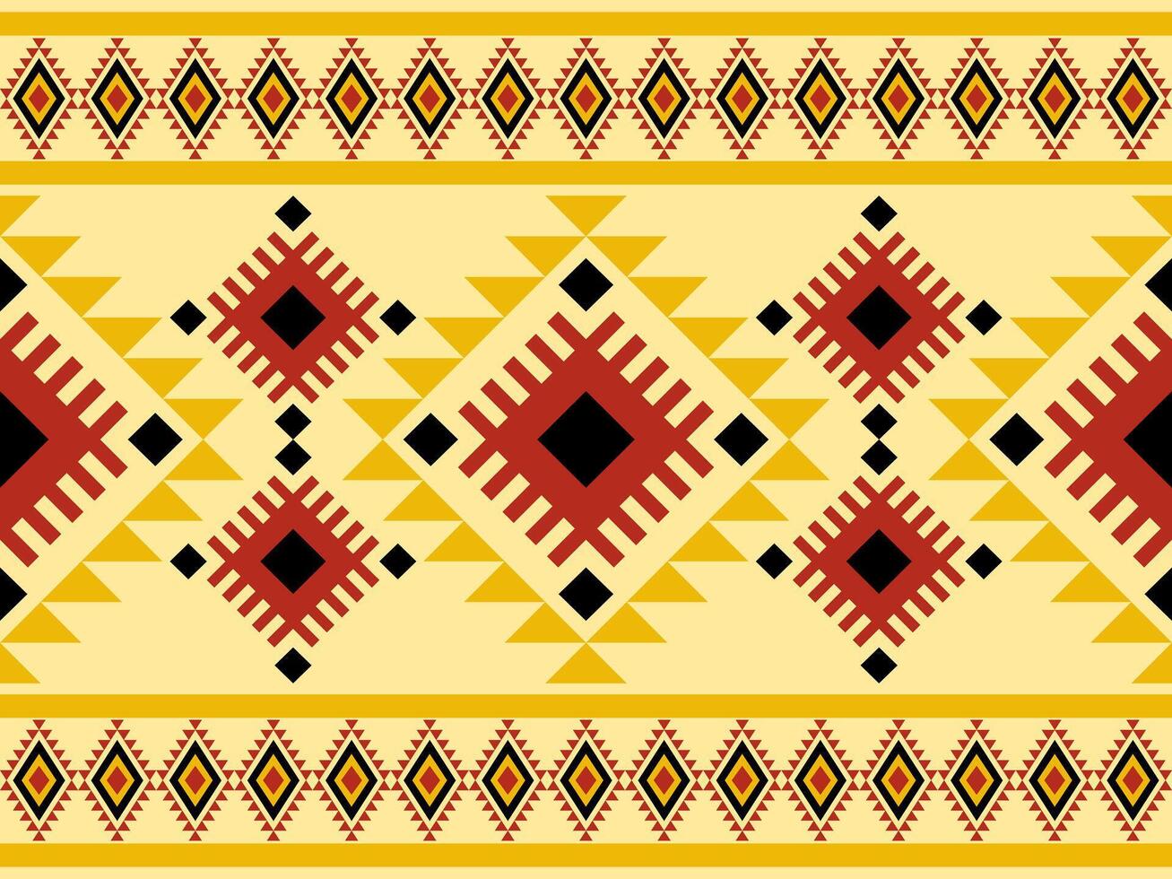 Textile patterns, traditional geometric ethnic fabric pattern ornate elements with ethnic patterns design for rugs, clothing, sarong, scarf, batik, wrap, carpet. vector