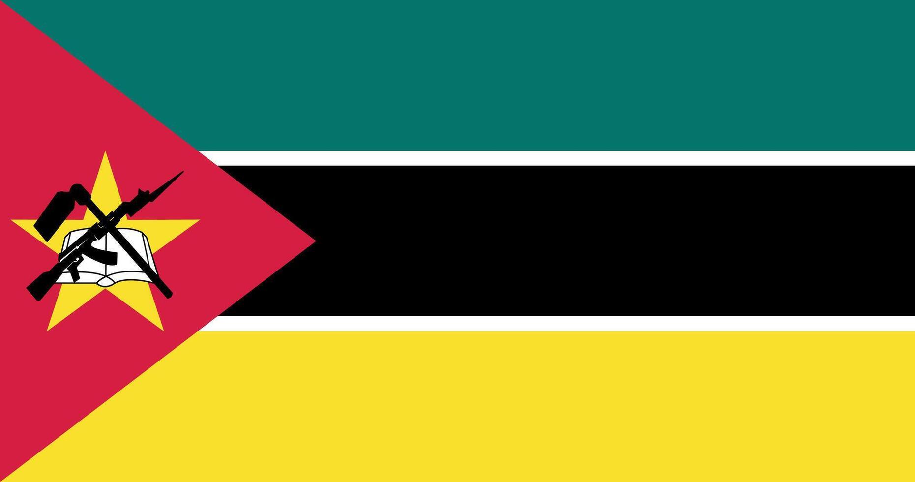 Mozambique Flag Illustration vector