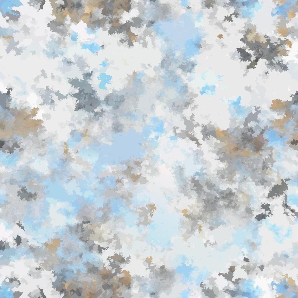 A blue and white abstract wallpaper with clouds vector