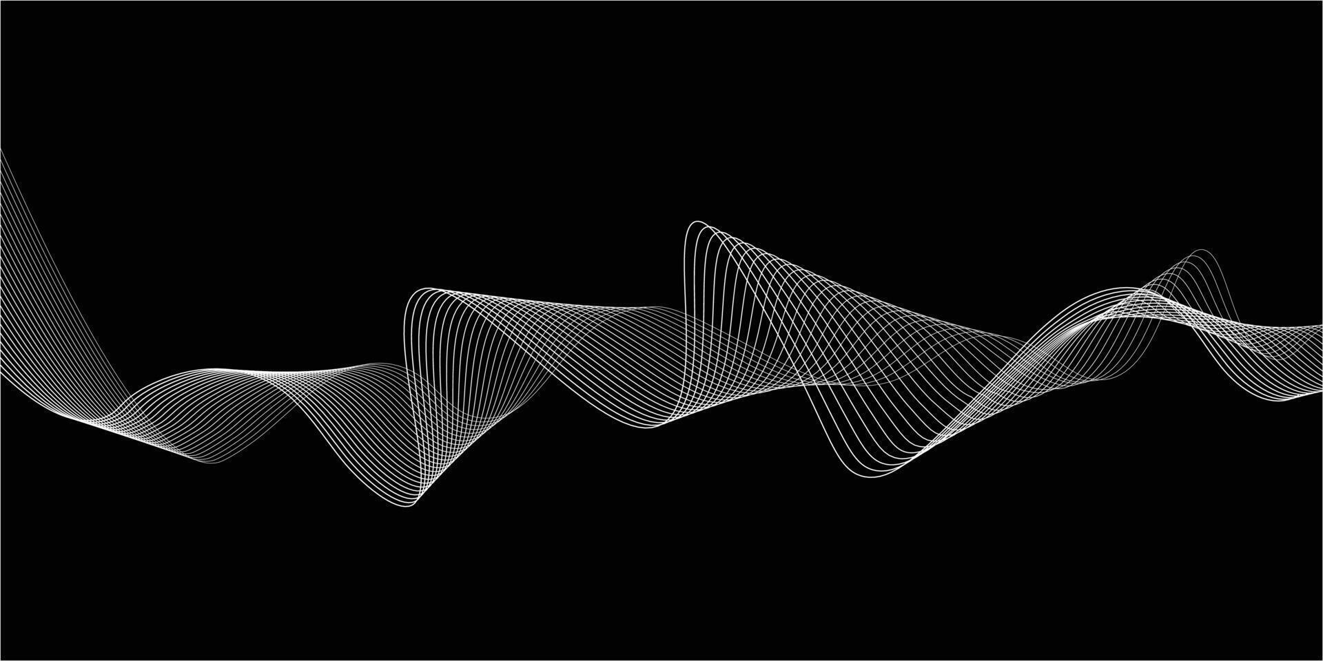 Modern abstract wave background. Dynamic flowing wave lines design. vector