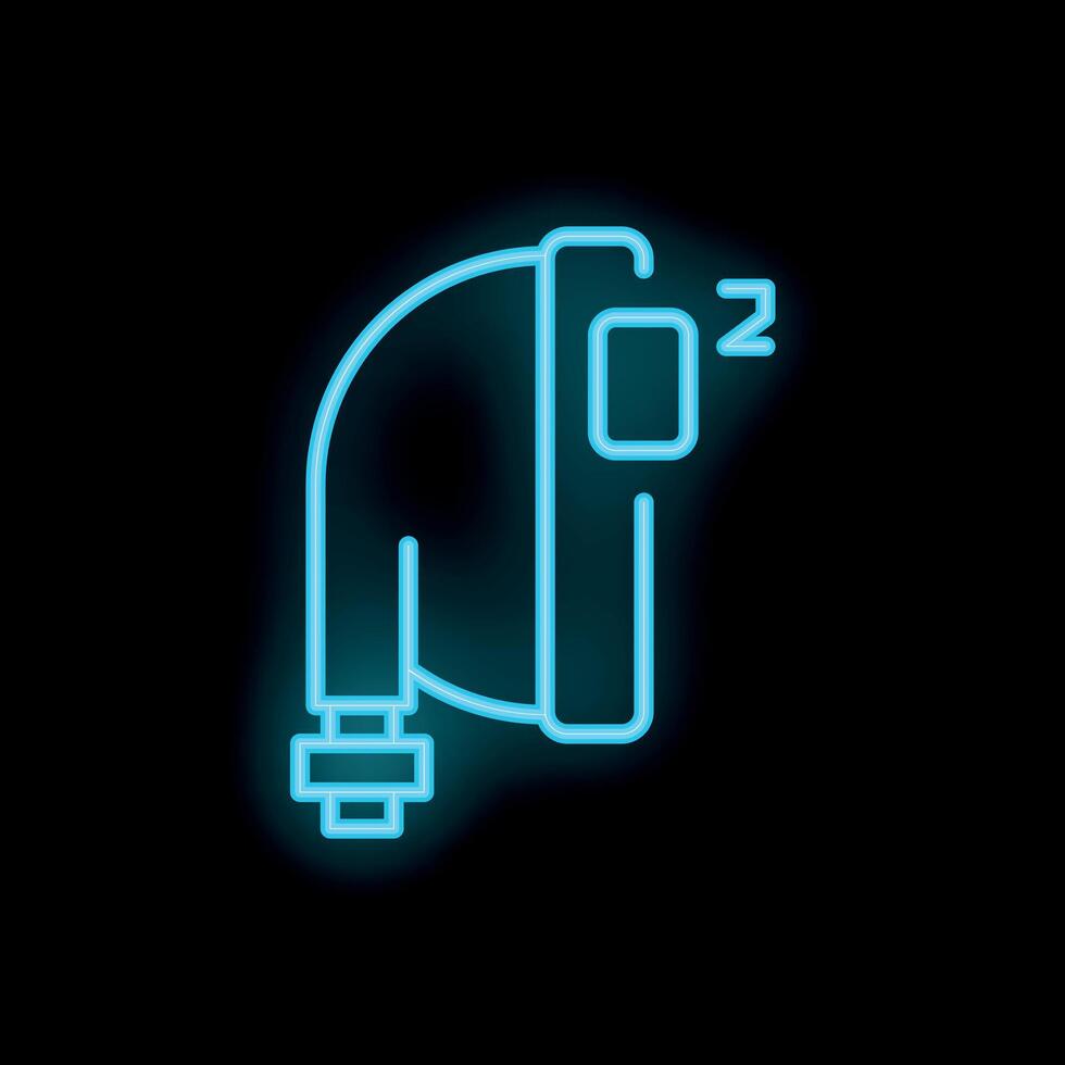 Neon sign showing a construction worker sleeping wearing a hard hat and ear protection on black background vector