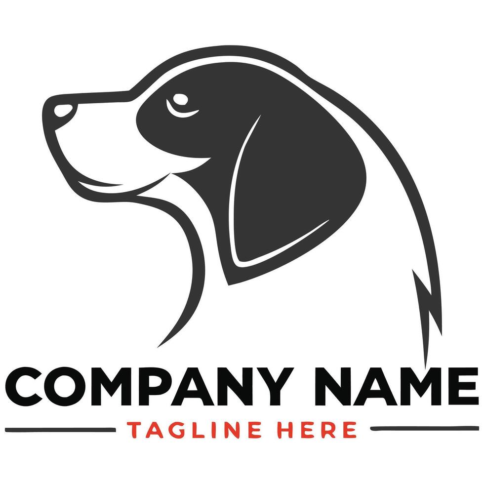 Modern Dog Logo Inspiration. vector