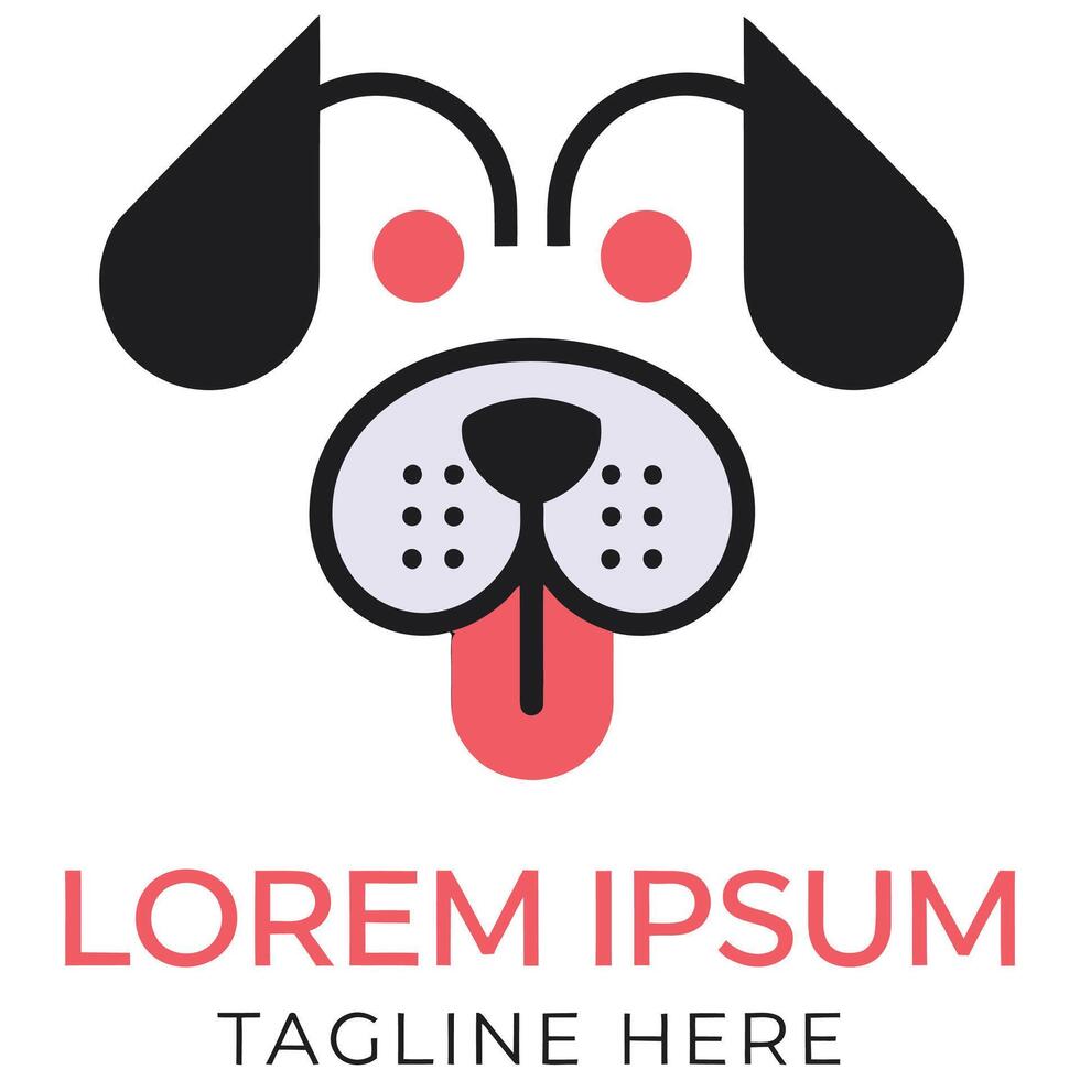Playful Dog Logo for Brands. vector